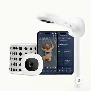 Nanit White Smart Baby Monitor with Wall Mount